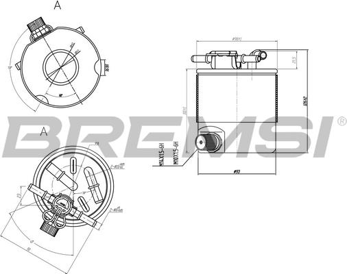 Bremsi FE0357 - Degvielas filtrs www.autospares.lv