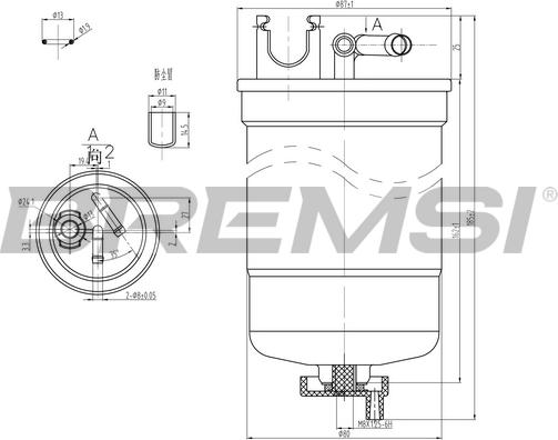 Bremsi FE0369 - Fuel filter www.autospares.lv