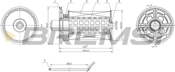 Bremsi FE0360 - Топливный фильтр www.autospares.lv