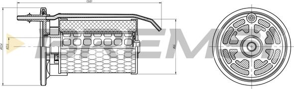 Bremsi FE0363 - Degvielas filtrs autospares.lv