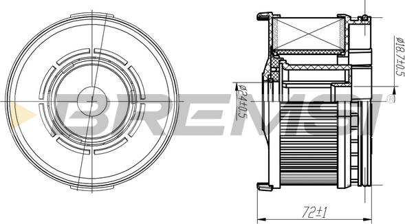 Bremsi FE0367 - Fuel filter www.autospares.lv