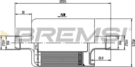 Bremsi FE0324 - Топливный фильтр www.autospares.lv