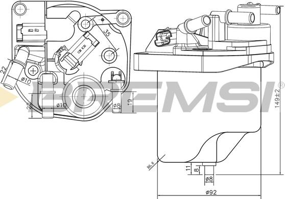 Bremsi FE0223 - Degvielas filtrs autospares.lv