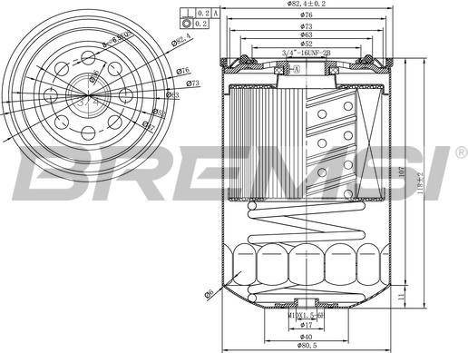 Bremsi FE1490 - Degvielas filtrs www.autospares.lv