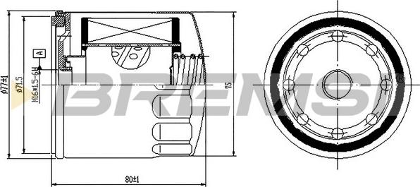 Bremsi FE1497 - Degvielas filtrs www.autospares.lv