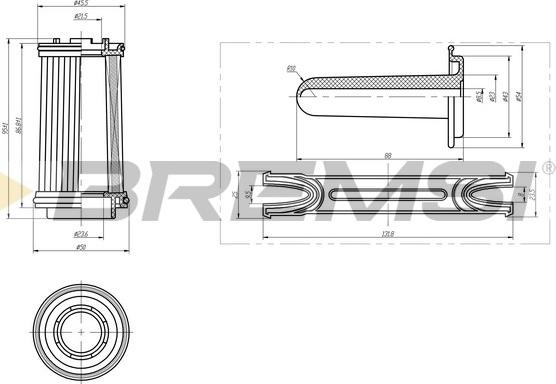 Bremsi FE1435 - Karbamīda filtrs www.autospares.lv