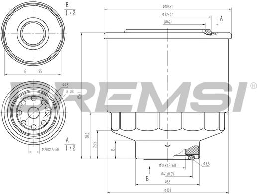 Bremsi FE1477 - Degvielas filtrs autospares.lv