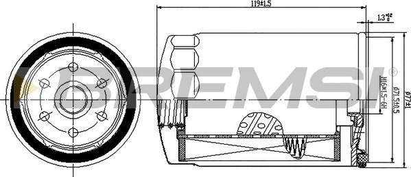 Bremsi FE1509 - Degvielas filtrs www.autospares.lv