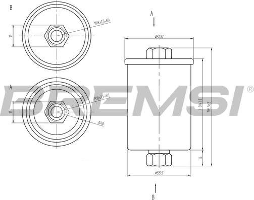 Bremsi FE1886 - Fuel filter www.autospares.lv