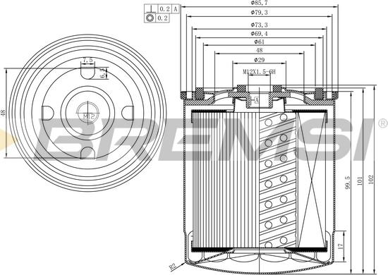 Bremsi FE1312 - Degvielas filtrs autospares.lv