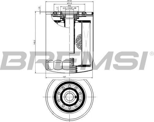 Bremsi FL0029 - Масляный фильтр www.autospares.lv