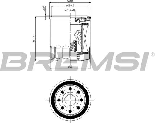 Bremsi FL0026 - Масляный фильтр www.autospares.lv