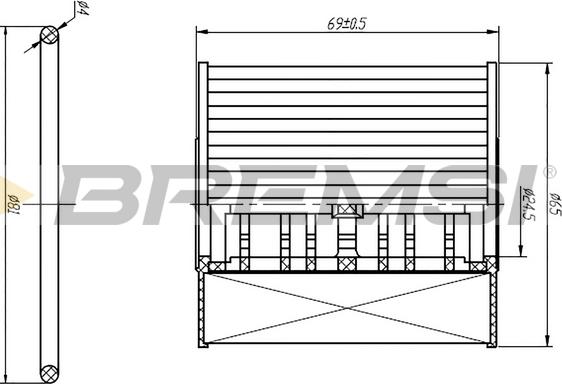 Bremsi FL0250 - Eļļas filtrs autospares.lv