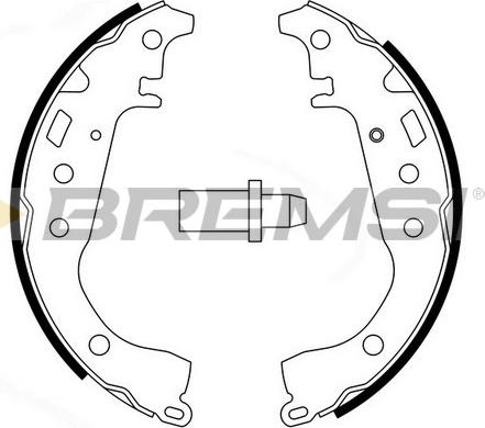 Bremsi GF0951 - Bremžu loku komplekts autospares.lv