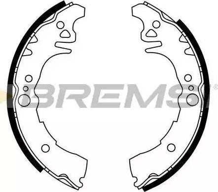 Bremsi GF0957 - Bremžu loku komplekts www.autospares.lv