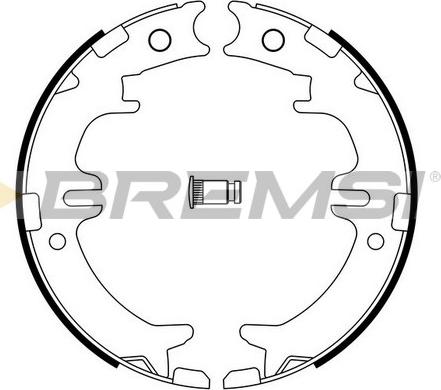 Bremsi GF0964 - Комплект тормозов, ручник, парковка www.autospares.lv