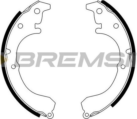 Bremsi GF0960 - Bremžu loku komplekts www.autospares.lv