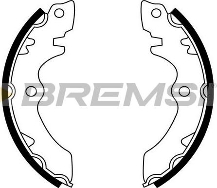 Bremsi GF0900 - Brake Shoe Set www.autospares.lv