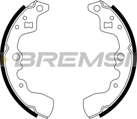 Bremsi GF0901 - Bremžu loku komplekts www.autospares.lv