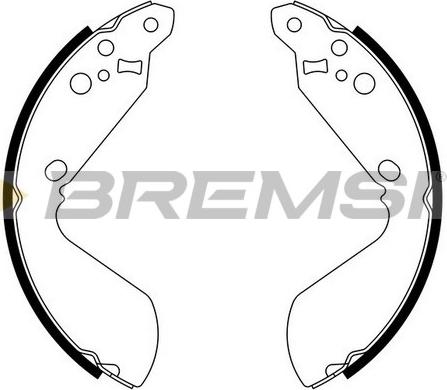 Bremsi GF0910 - Bremžu loku komplekts www.autospares.lv