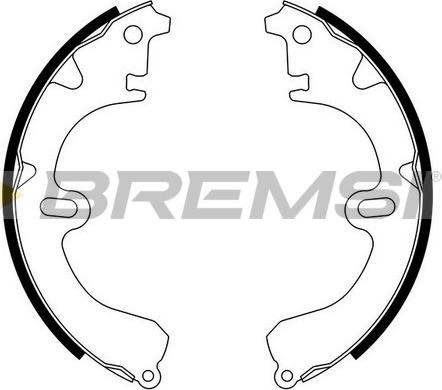 Bremsi GF0930 - Brake Shoe Set www.autospares.lv