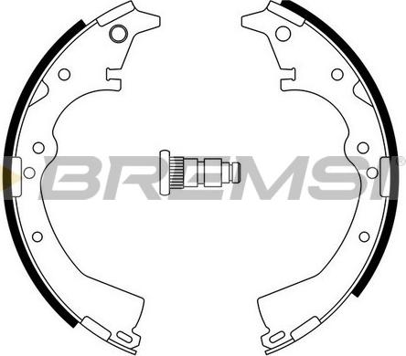 Bremsi GF0938 - Brake Shoe Set www.autospares.lv