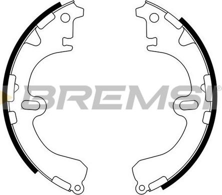 Bremsi GF0933 - Brake Shoe Set www.autospares.lv