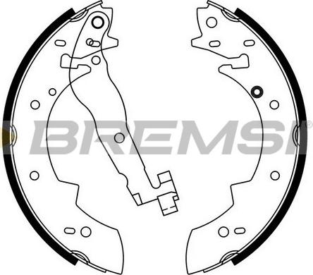 Bremsi GF0419 - Brake Shoe Set www.autospares.lv