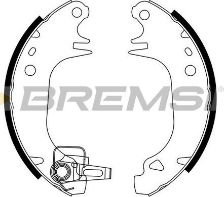 Bremsi GF0416 - Brake Shoe Set www.autospares.lv