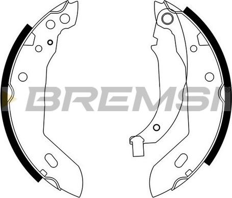 Bremsi GF0411 - Bremžu loku komplekts autospares.lv