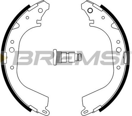 Bremsi GF0555A - Bremžu loku komplekts www.autospares.lv