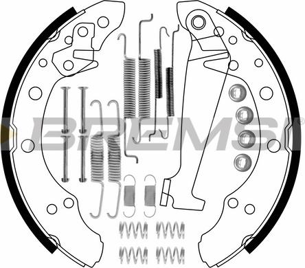 Bremsi GF0556-1 - Brake Shoe Set www.autospares.lv