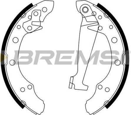 Bremsi GF0556 - Brake Shoe Set www.autospares.lv