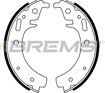 Bremsi GF0501 - Brake Shoe Set www.autospares.lv