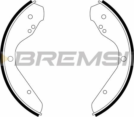 Bremsi GF0538A - Bremžu loku komplekts www.autospares.lv