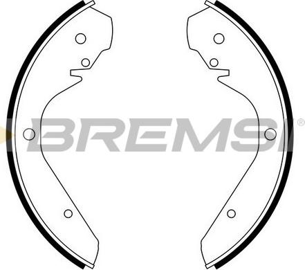 Bremsi GF0538 - Bremžu loku komplekts www.autospares.lv