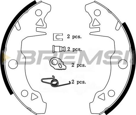 Bremsi GF0097 - Bremžu loku komplekts www.autospares.lv