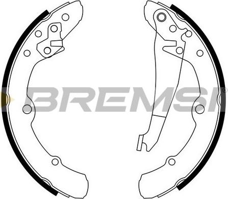 Bremsi GF0019 - Brake Shoe Set www.autospares.lv