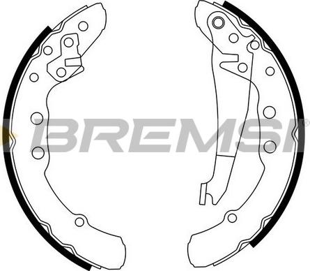 Bremsi GF0021 - Brake Shoe Set www.autospares.lv