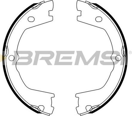 Bremsi GF0142 - Bremžu loku kompl., Stāvbremze www.autospares.lv