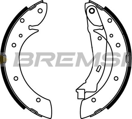 Bremsi GF0106 - Brake Shoe Set www.autospares.lv