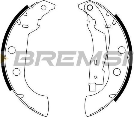 Bremsi GF0107 - Bremžu loku komplekts www.autospares.lv