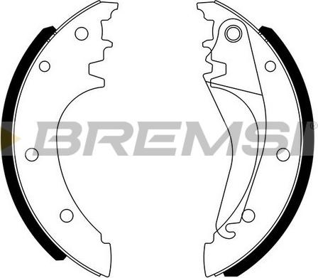 Bremsi GF0185 - Bremžu loku komplekts www.autospares.lv