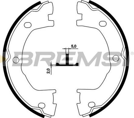 Bremsi GF0183 - Bremžu loku kompl., Stāvbremze www.autospares.lv