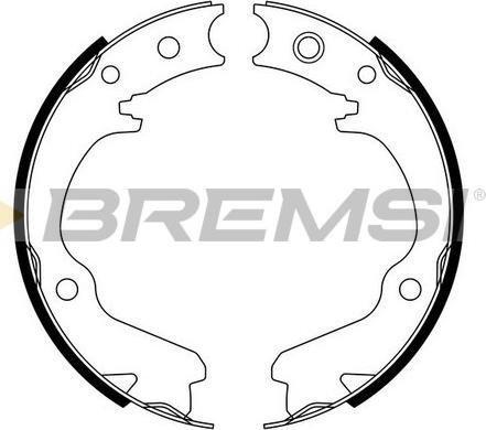 Bremsi GF0891 - Комплект тормозов, ручник, парковка www.autospares.lv