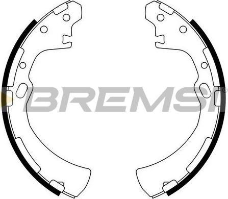 Bremsi GF0849 - Brake Shoe Set www.autospares.lv