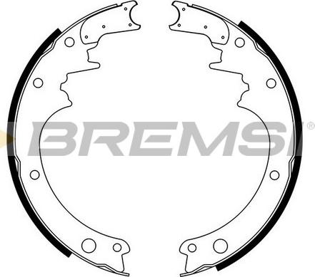 Bremsi GF0850 - Bremžu loku komplekts www.autospares.lv