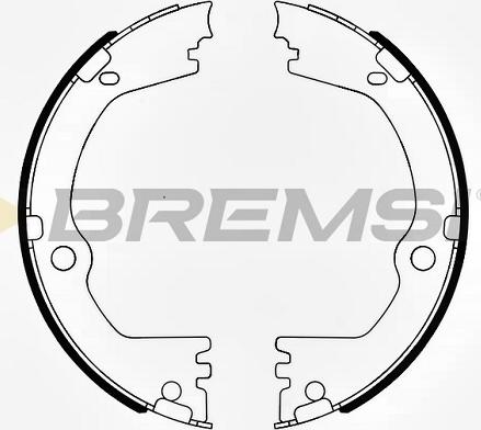 Bremsi GF0808 - Bremžu loku kompl., Stāvbremze www.autospares.lv