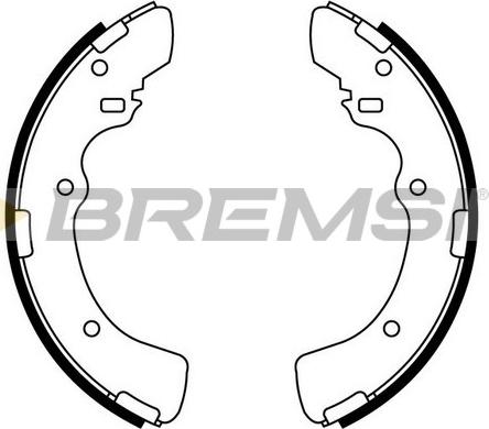 Bremsi GF0819 - Bremžu loku komplekts www.autospares.lv