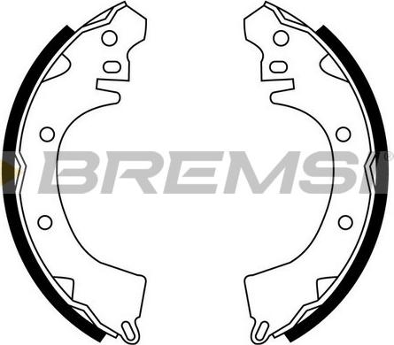 Bremsi GF0815 - Bremžu loku komplekts www.autospares.lv